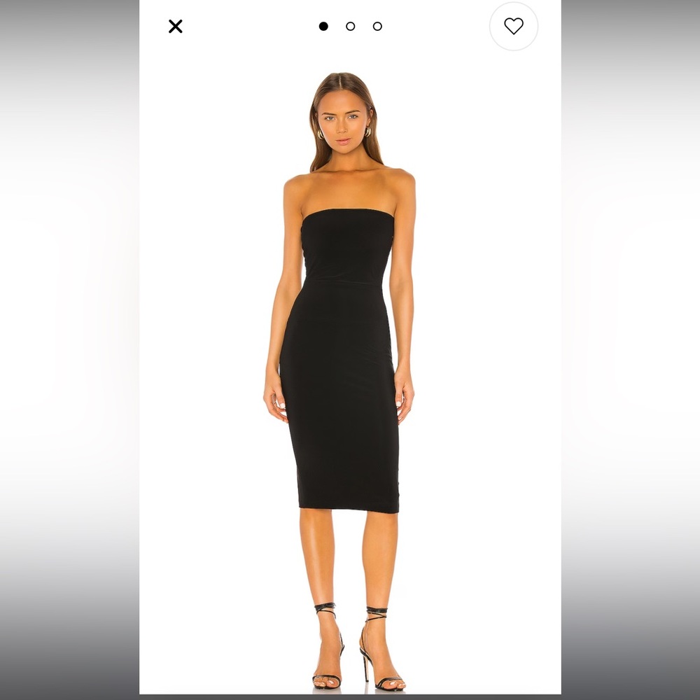 Norma Kamali strapless midi dress